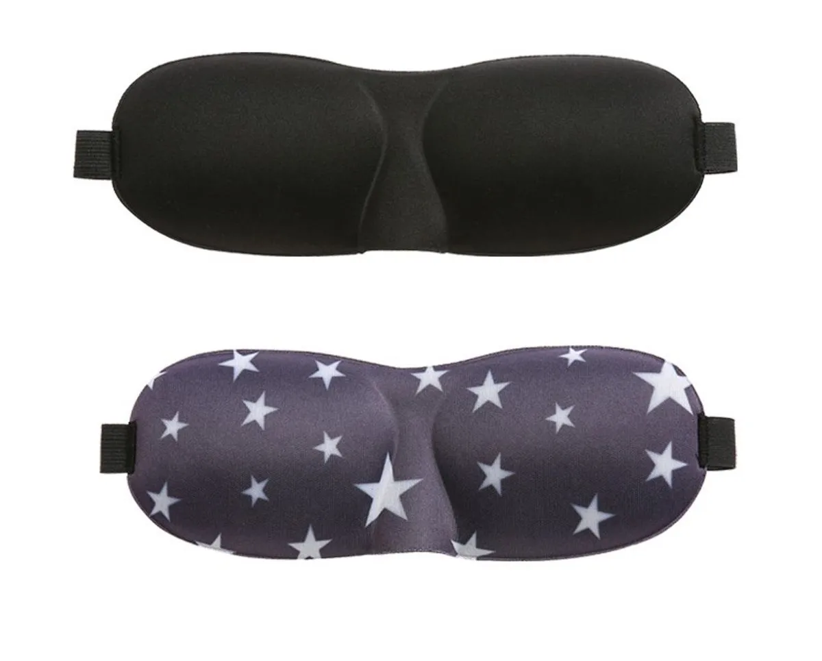 3D Sleep Eye Mask - Black, Blue