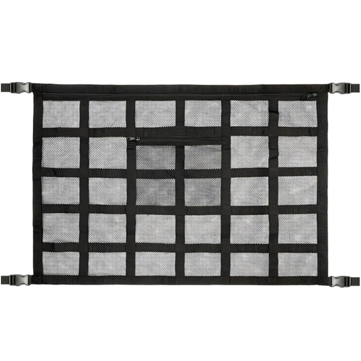 Car Ceiling Cargo Net Pocket Car Roof Storage Organizer with Zipper Buckle
