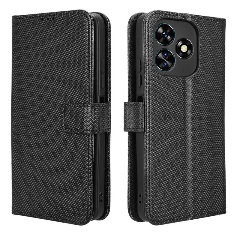Flip Cases For Oukitel C50 Magnetic Buckle Shockproof Wallet Cover - Black
