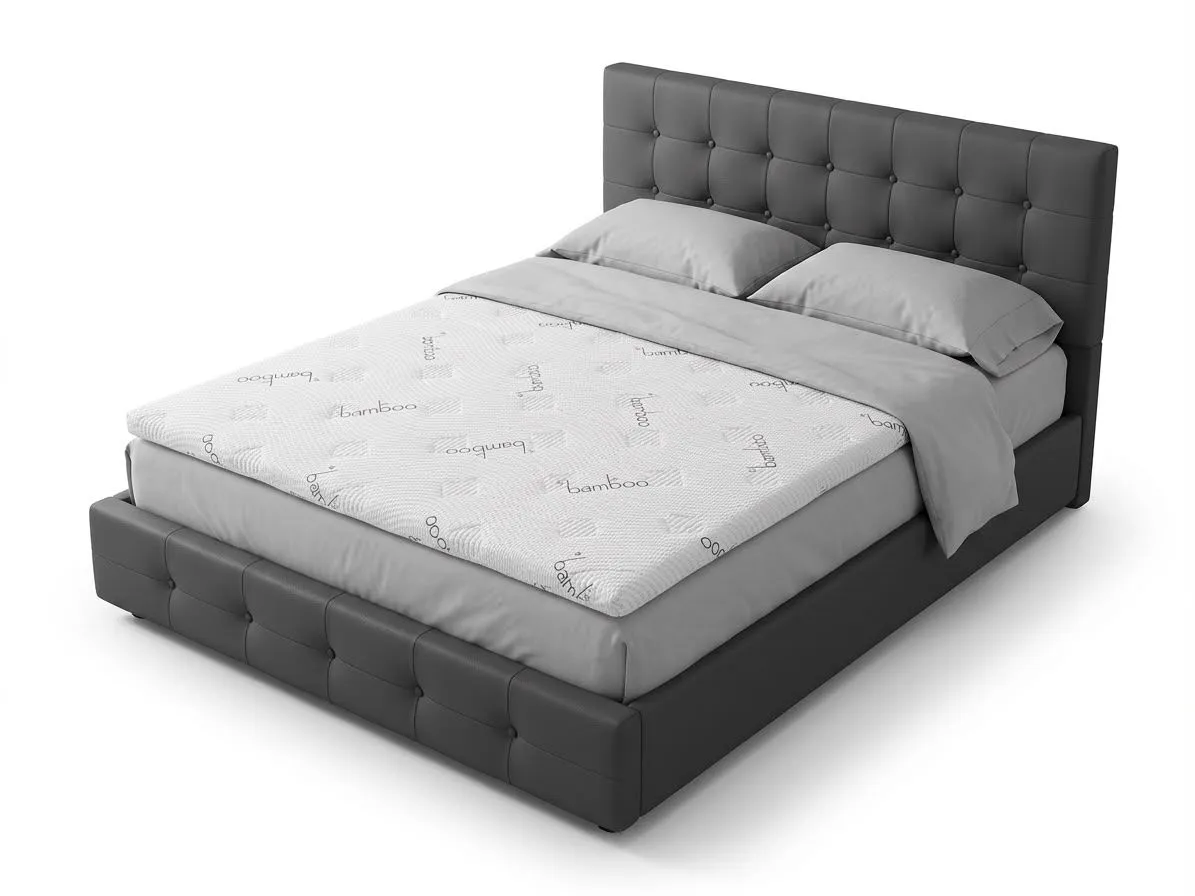 High-Density Foam Queen Dreamy Comfort Bamboo Quilted Mattress Topper