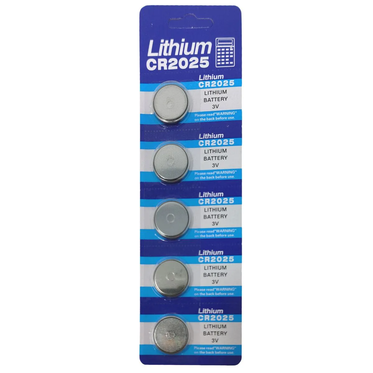 CR2025 3V Lithium Type Cell Watch Battery -10 Packs of 5