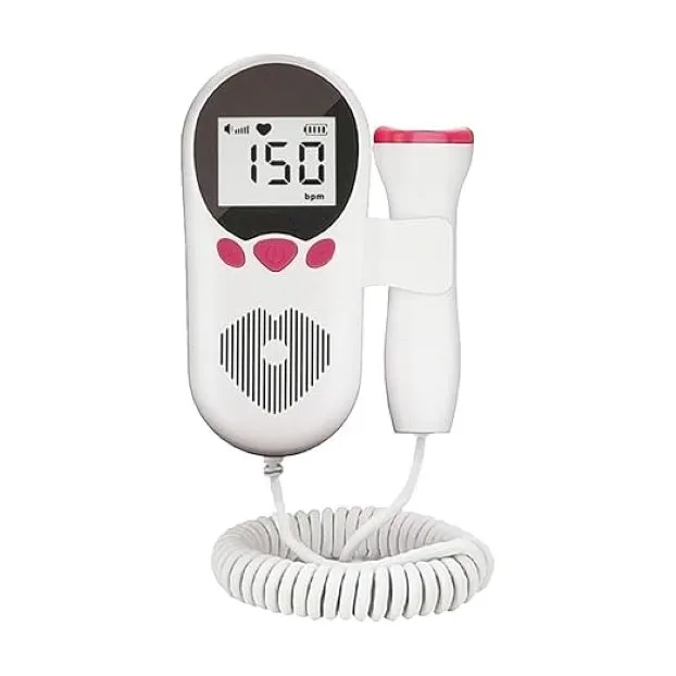 Baby Pulse Dansup Fetal Heart Monitor - White and Pink