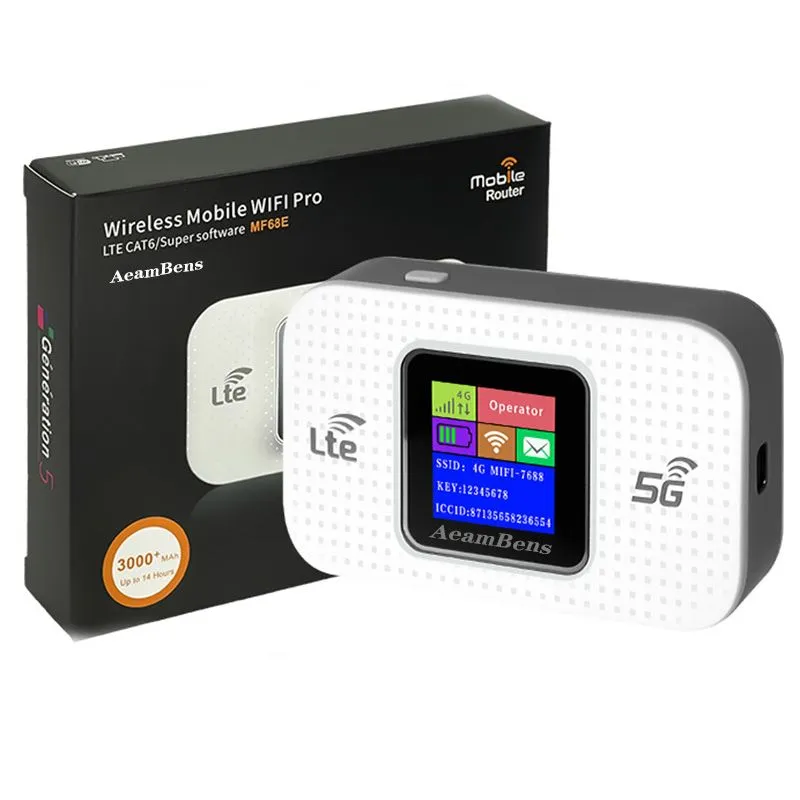 4G/5G LTE Mobile Hotspot Router,Colour Screen Wi-Fi Portable Router