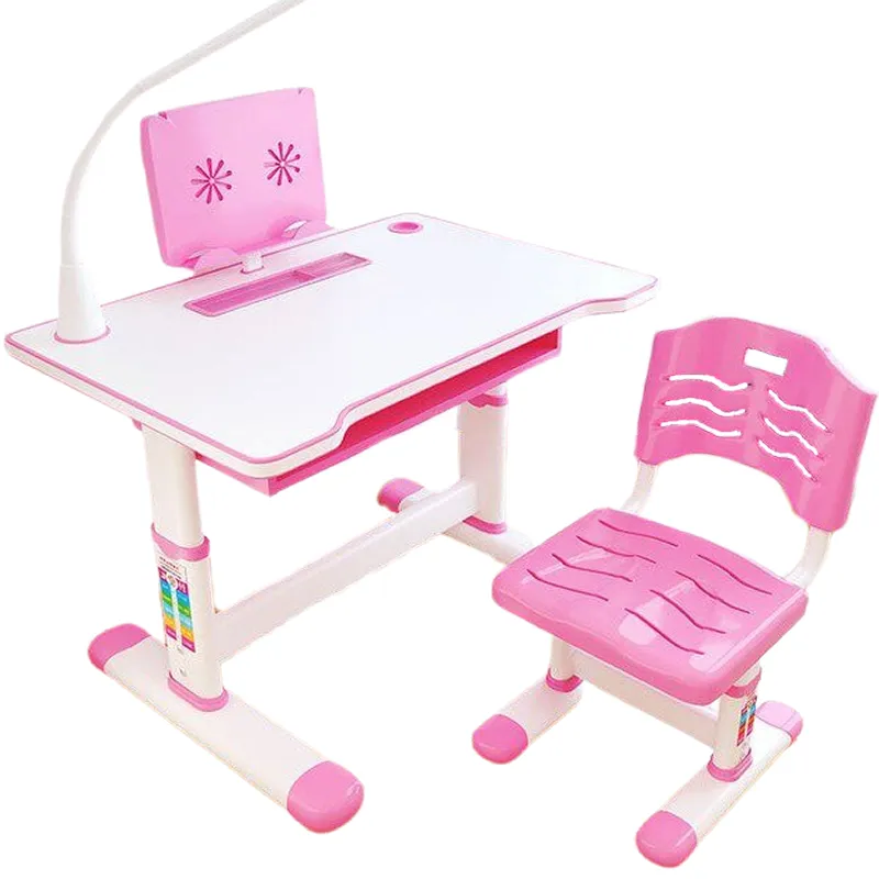Kids Adjustable Desk & Chair - Pink