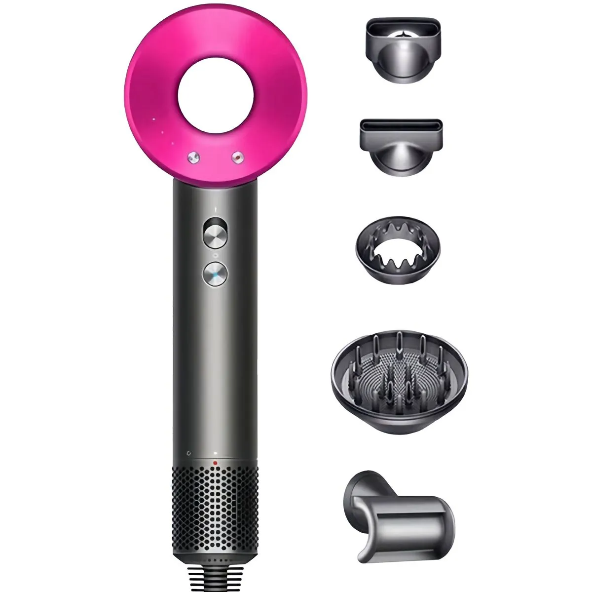 Multifunctional 5in1 Professional Leafless High Speed Hair Dryer