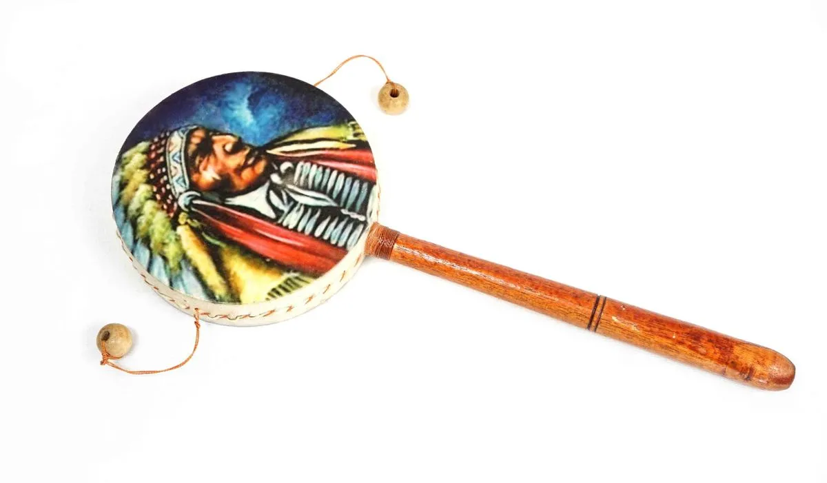 Rattle Drum Native American Style - 30cm