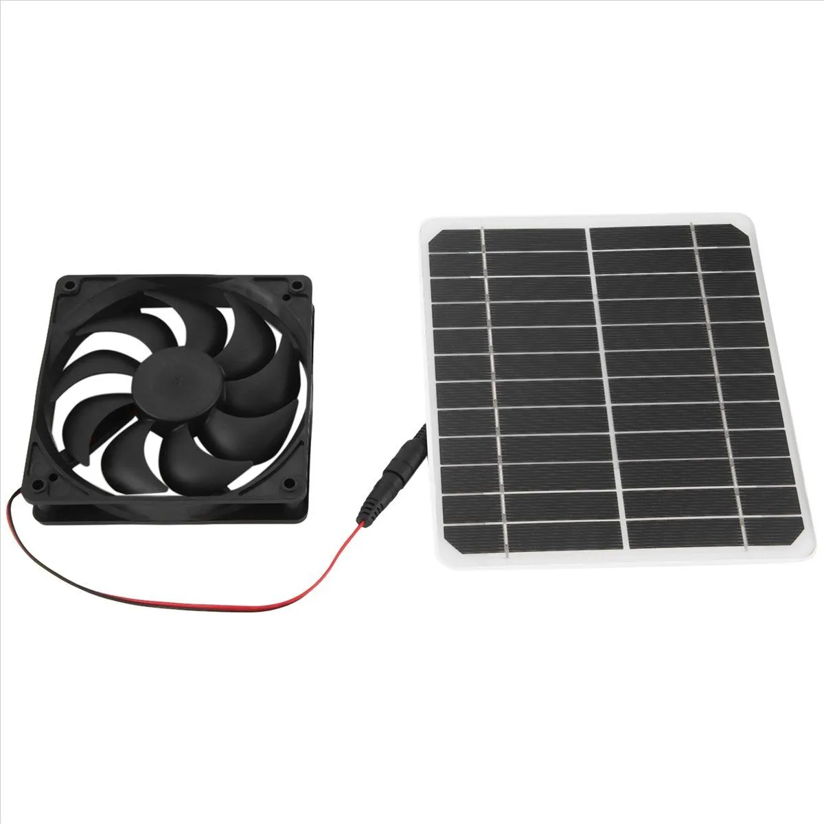 Solar Panel Fan Kit 15W Solar Exhaust Fan Outdoor Waterproof