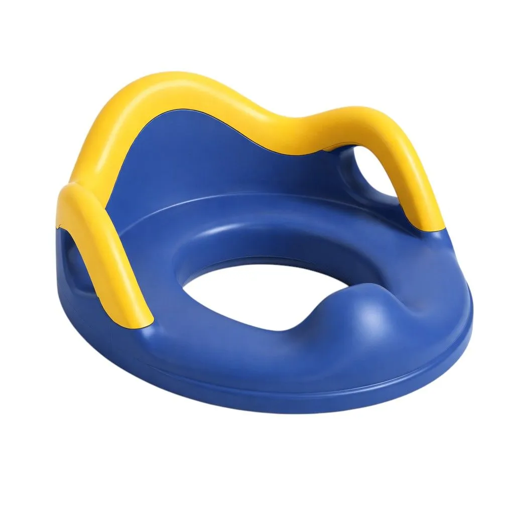 Baby Toilet Training Seat With Side Handles - Blue
