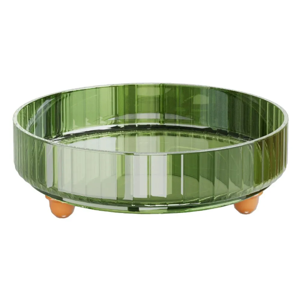 Kitchen Multifunctional Rotatable Spice Rack Lazy Suzan Organiser (28cm) - Green