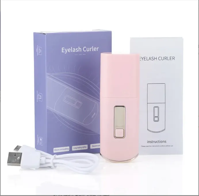 Electric Eyelash Curler, Portable, Pink - Pink