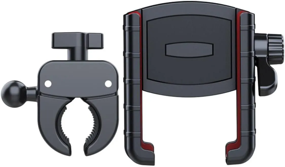 Shock-Absorbing Universal Phone Holder for Motorbike & Bike Handlebar Moun