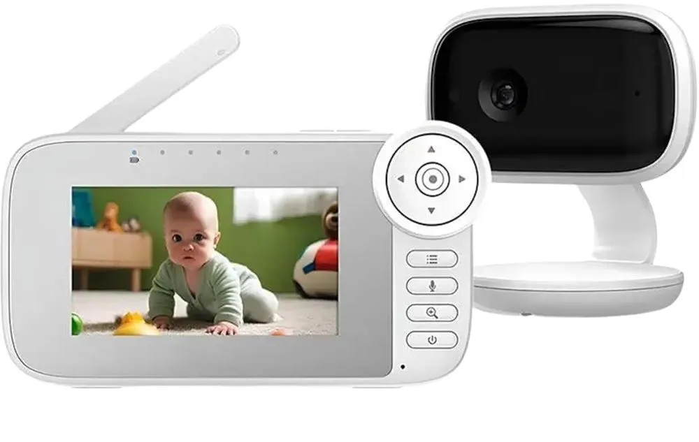 Baby Monitor 4.5" Screen With HD Video Surveillance for Babies,Two-Way Talk