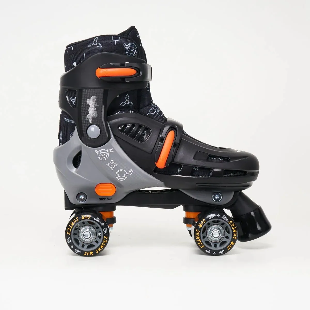 SFR Storm V Adjustable Roller Skates - Ninja