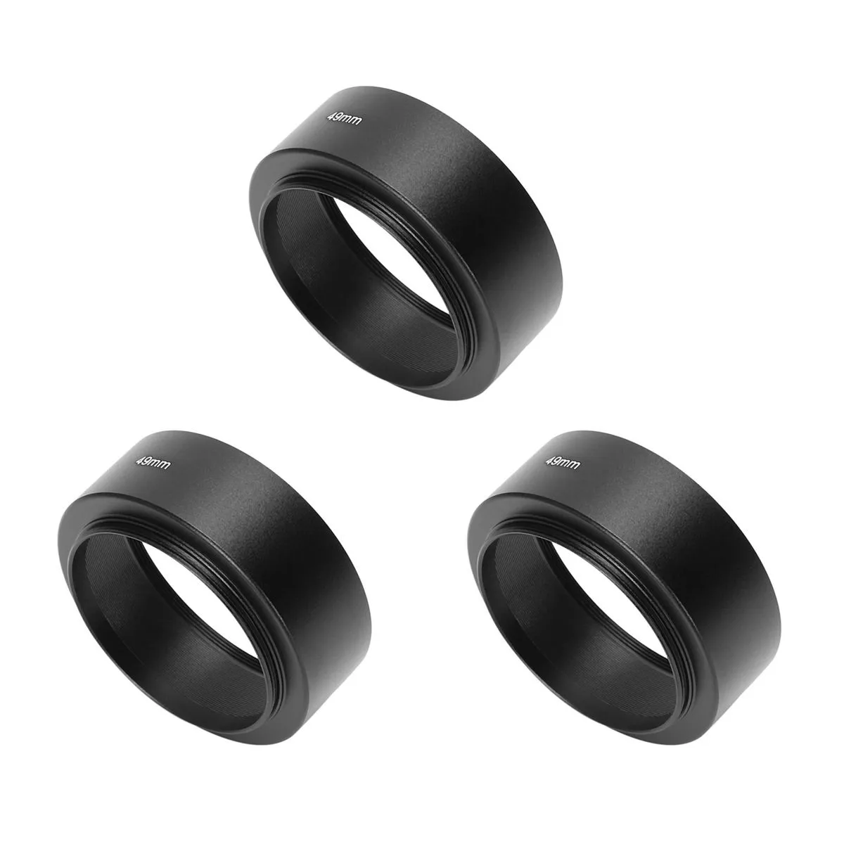 49Mm Mount Standard Metal Lens Hood for Canon Nikon Pentax compatible Sony