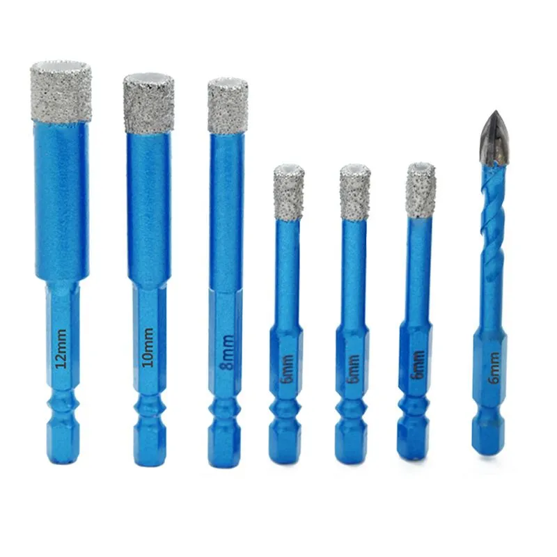 7 piece -PRO Diamond Drill Bits S for Tile/Glass/Granite