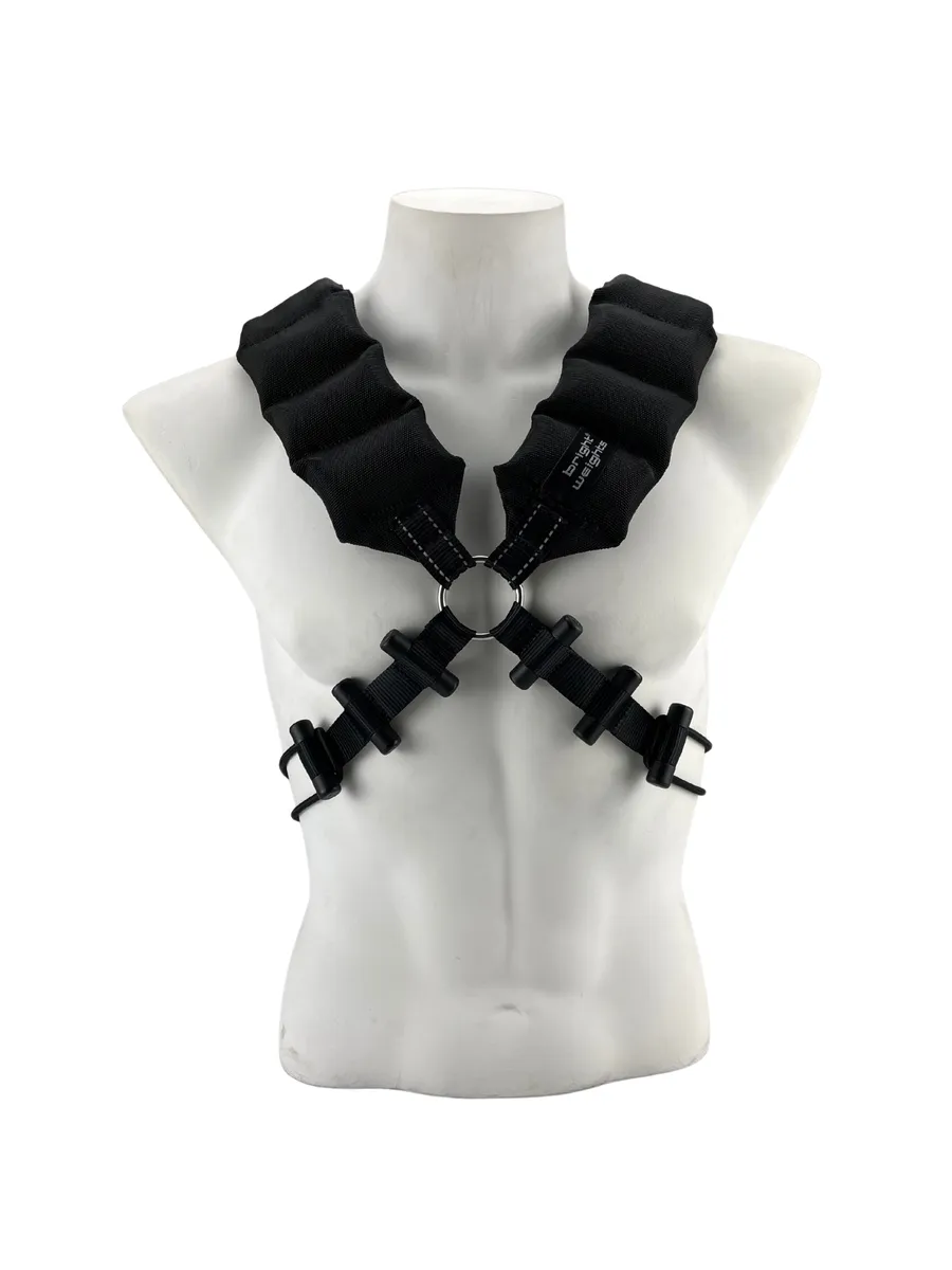 Bright Weights 7KG Weighted Vest - Black