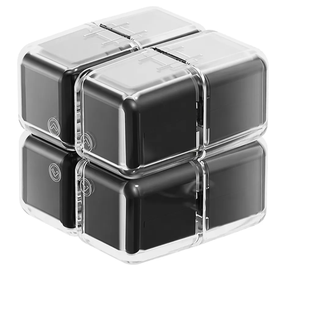 Magic Cube Magnetic Pill Box - Black