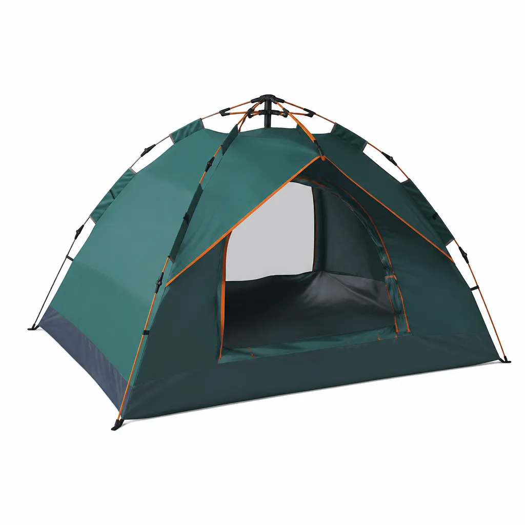 Pop-up Camping Tent 200x150x110cm Waterproof Three Layer Design