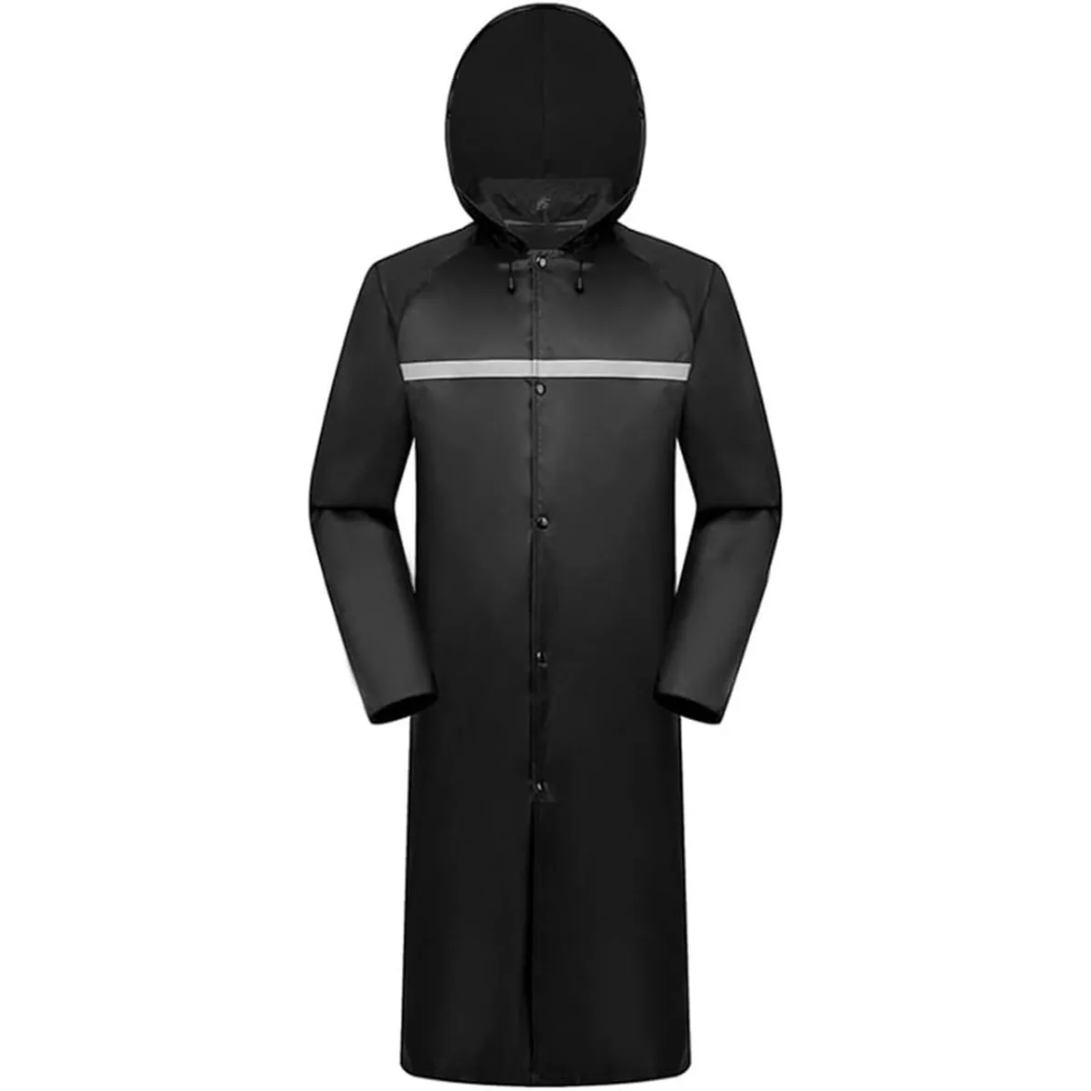 Rain Coats for Adults with Hoods Reflective Long Waterproof Windbreaker