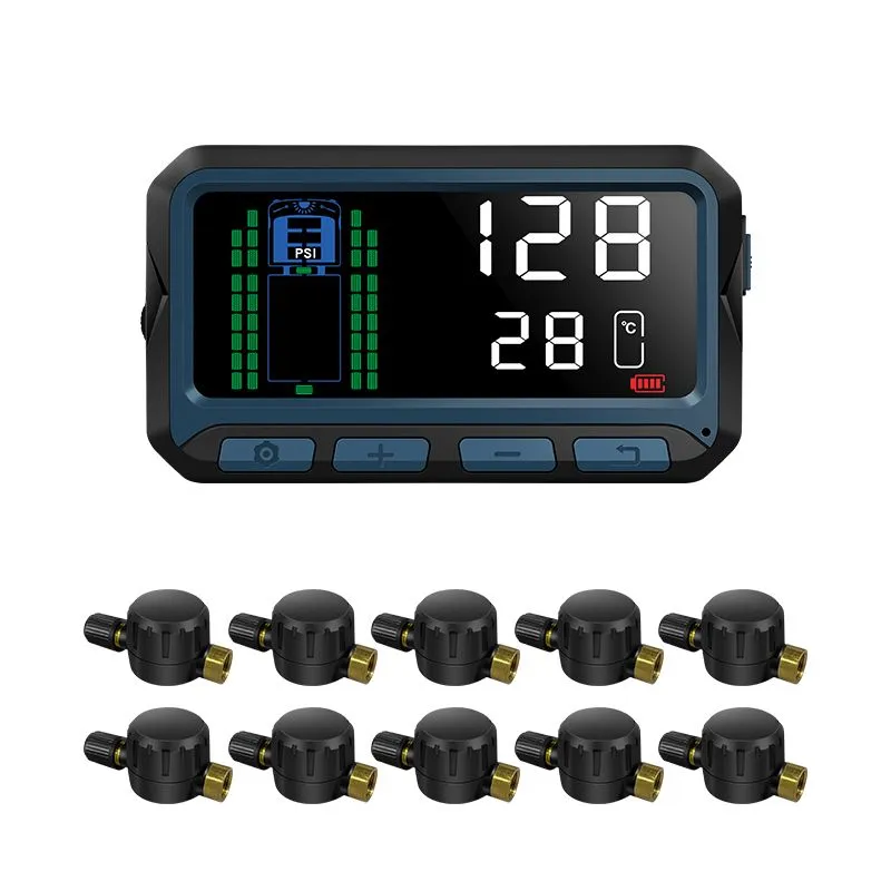 D55S-10-SU (10-sensor) - TPMS for 10-wheel Vehicles incl. Trucks & Trailers