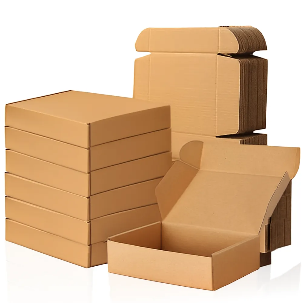 Corrugated Mailer Box 25 Pack, Durable Shipping Boxes for Packaging