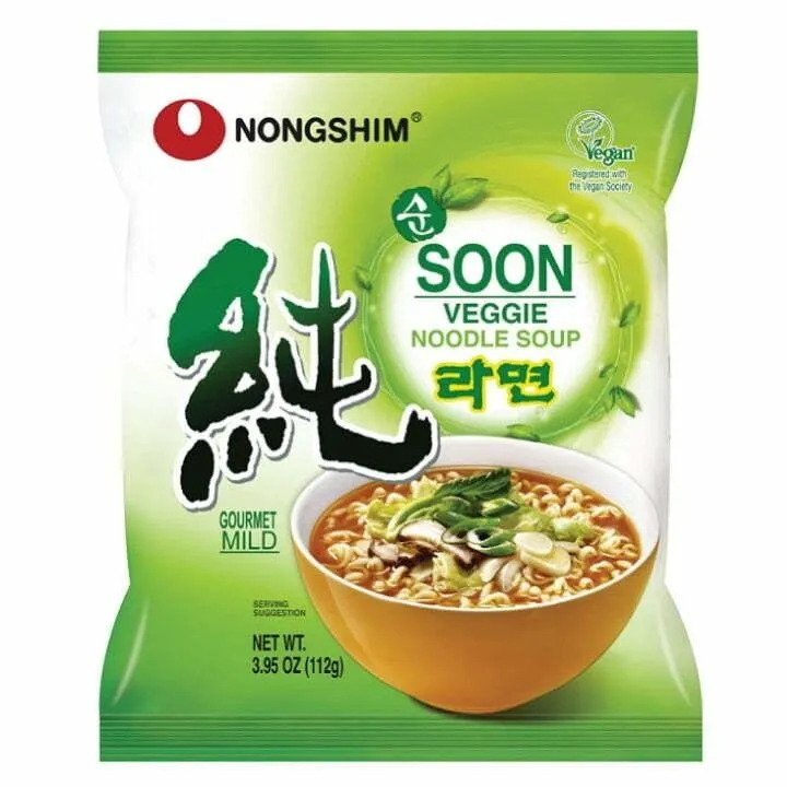 Nongshim Vegetarian Gourmet Mild Noodle Soup -10 Pack