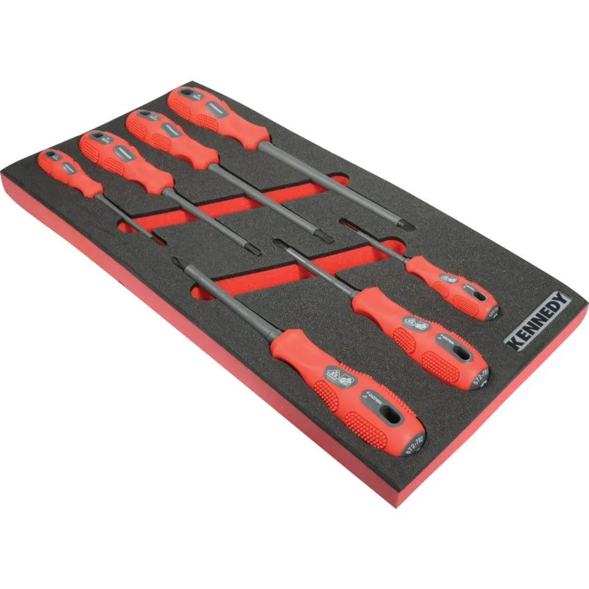 7pce Vde Dual Grip Screwdriversetwith Foam T0691