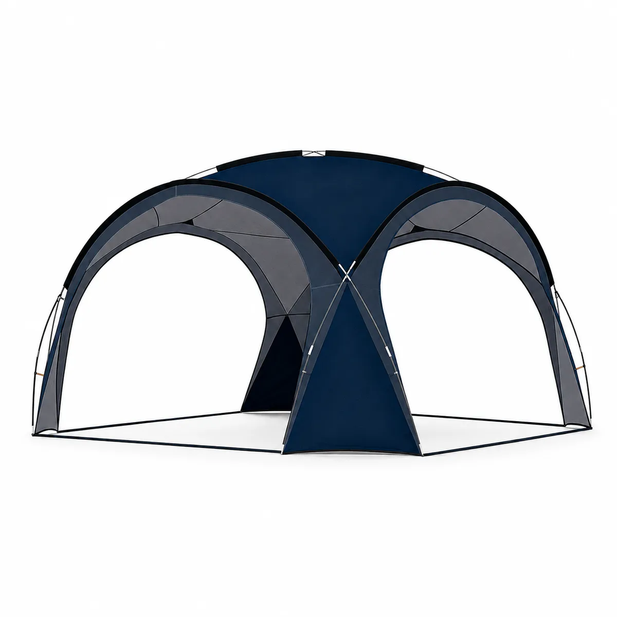 4.2x4.2m Gazebo Canopy Tent Portable Shelter Sunproof Camping Vault Tent