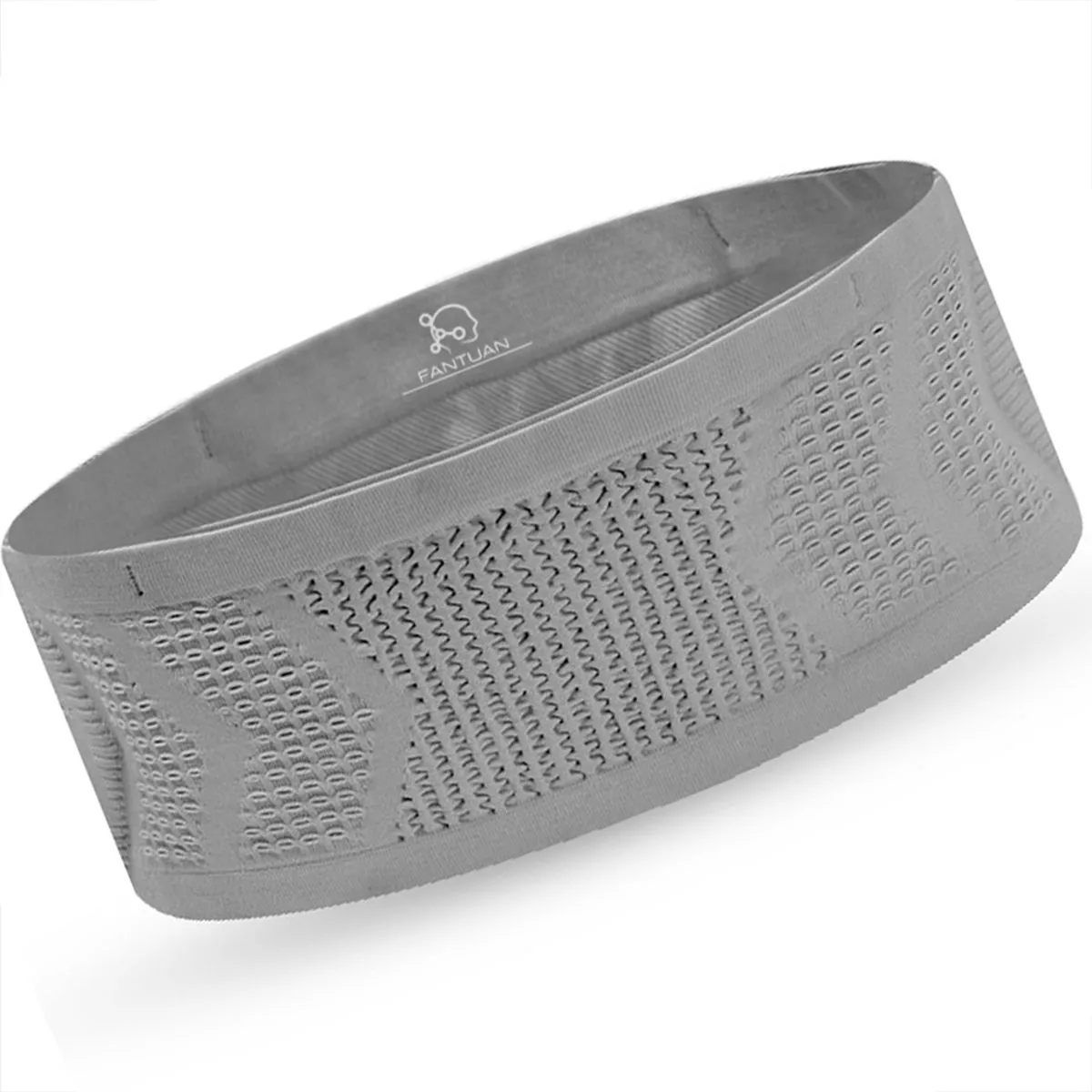FANTUAN Sports Waist Bag Elastic Band Lightweight Running Walking Cycling - Grey-XL
