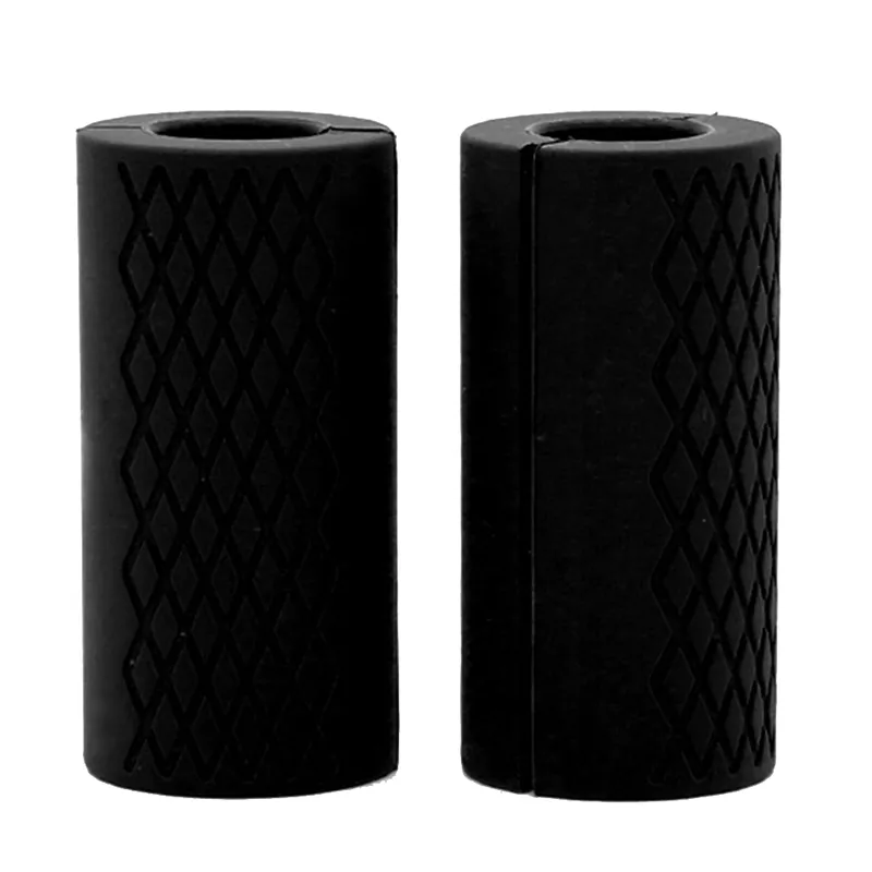 2Pcs Barbell Dumbbell Booster Grip Equipment Injury Increase Friction