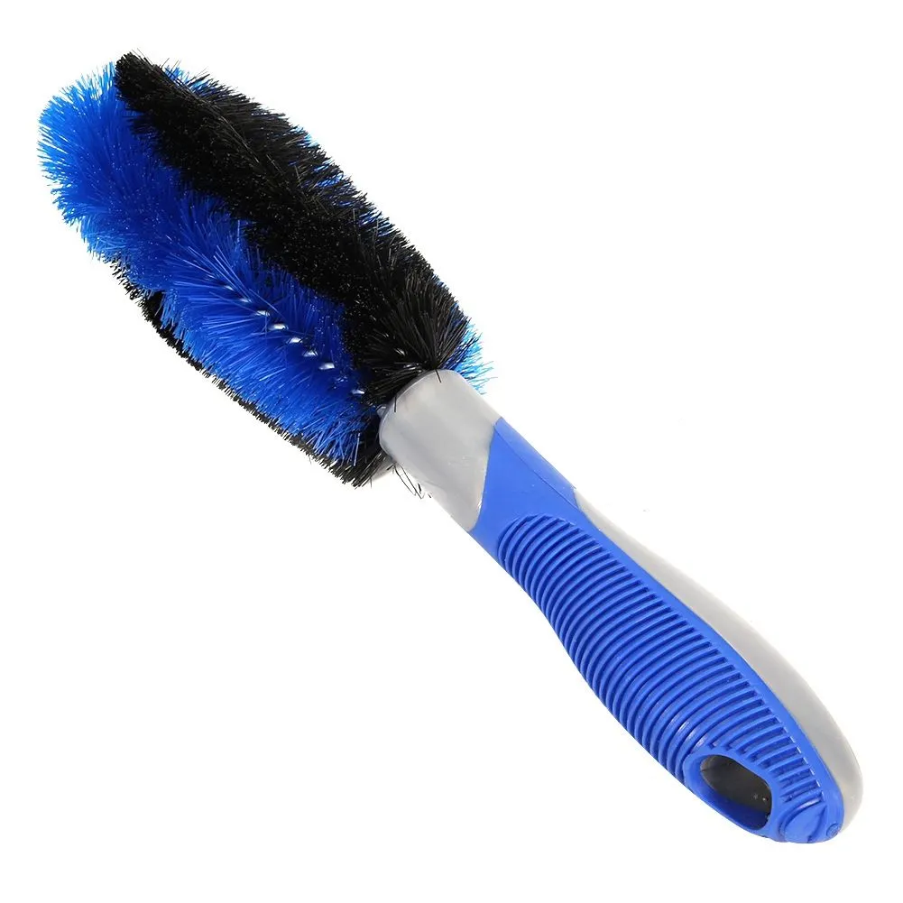 Car Wheel Washing Brush Non-Slip Blue and Black Cleaning Tool