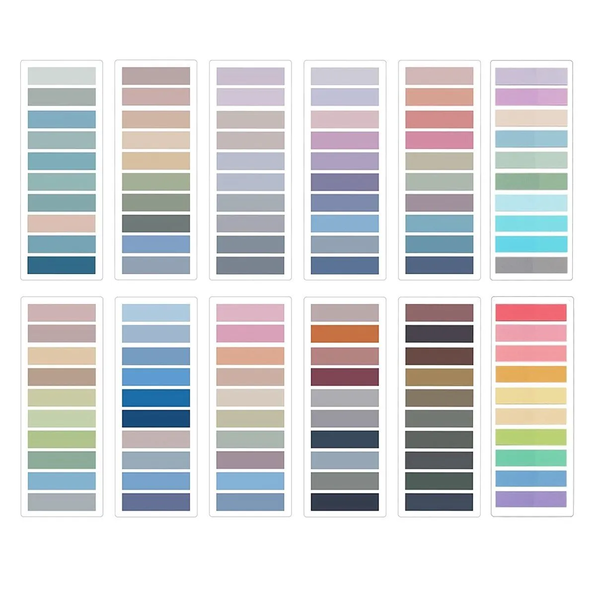 Page Markers,Colored Writable and Repositionable Book Flags Strip Index