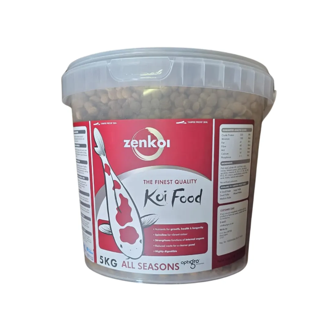 Zenkoi All Seasons Koi & Fish Floating Pellets - 5kg Bucket