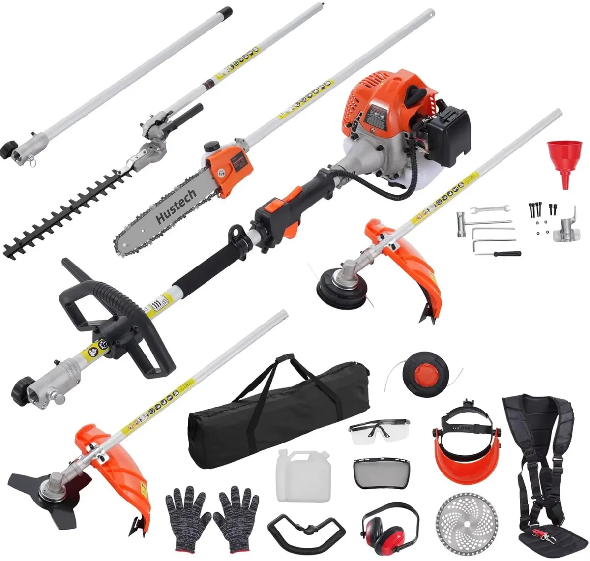 Multi-Purpose 5 in 1 , 2-Stroke Petrol Powered Lawn Trimmer Brush Cutter