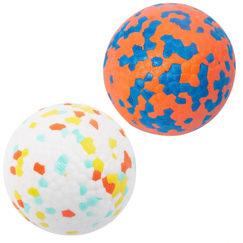 Durable Dog Rubber Tennis Balls Indestructable & Water-Friendly - 2 Pack