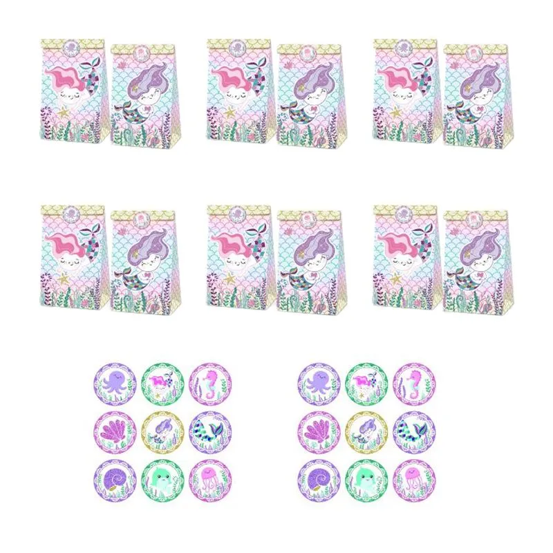 iKids Paper Party Bag - Little Mermaid - 12 Piece