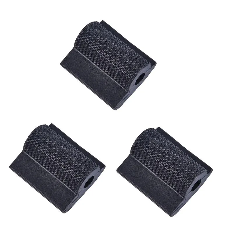 3Piece Black Motorcycle Gear Shift Lever Covers, Anti-Slip Pedal Protectors