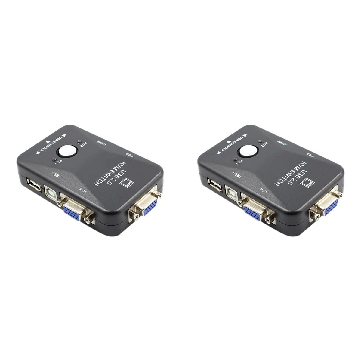 Kvm Switch 2 Port Vga Switch Usb 2 0 Kvm Mouse Switcher Keyboard