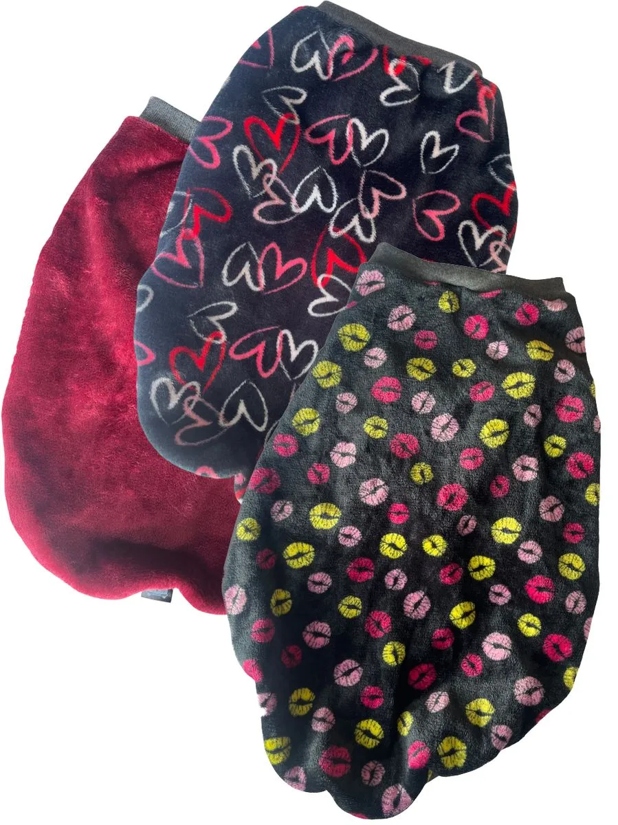 Large Size Pack of 3 Dog Coats