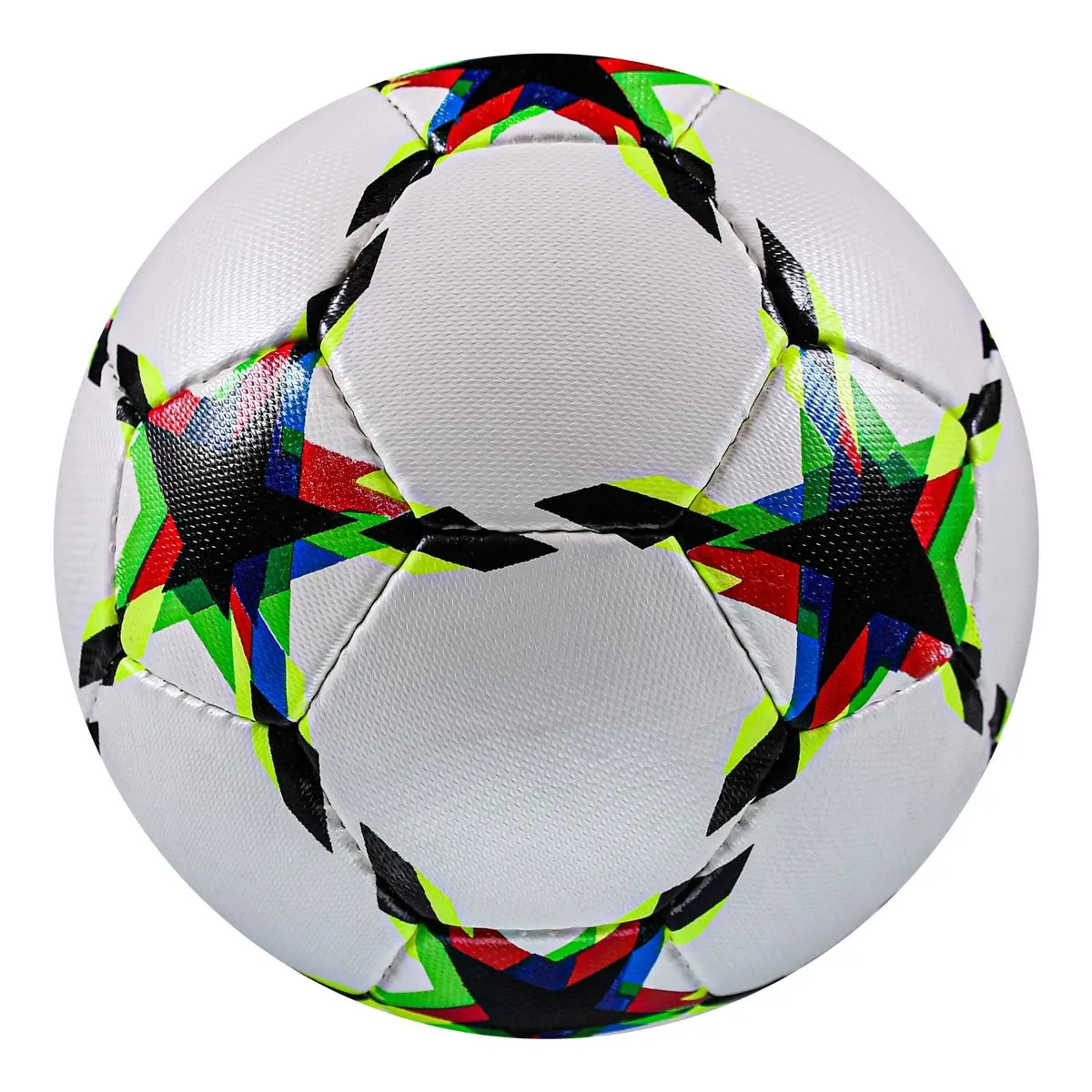 Ronex Soccer Ball Vimini Hand Stitched Size 5 - Multi Rainbow Star RC-SB108
