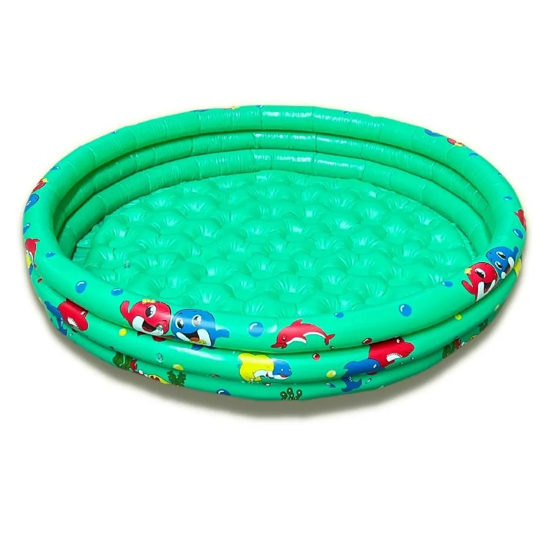 Kids Inflatable Swimming Pool 3 Ring Round Pit Ball Pool