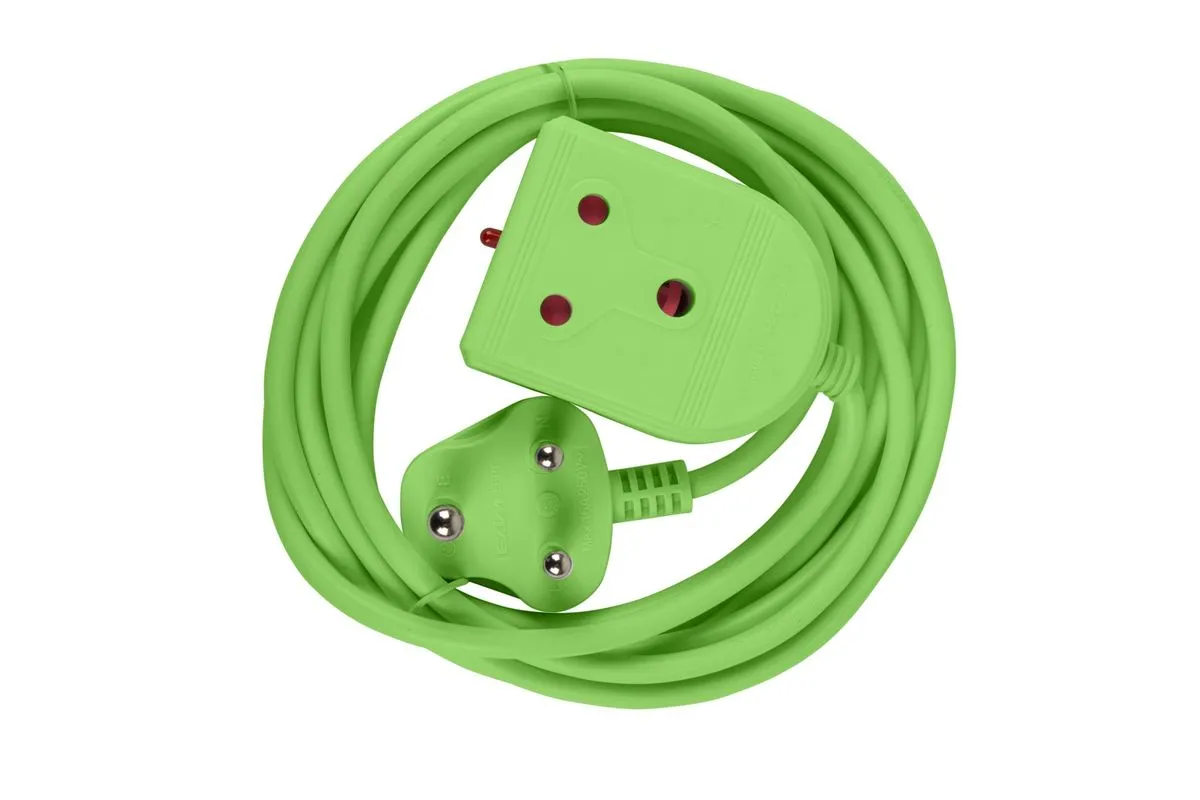 Electricmate 16A 3m Extension Lead - Green