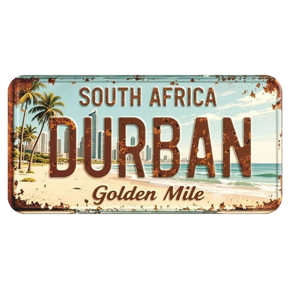 Durban Golden Mile Vintage Vanity Wall Plate - Made in South Africa