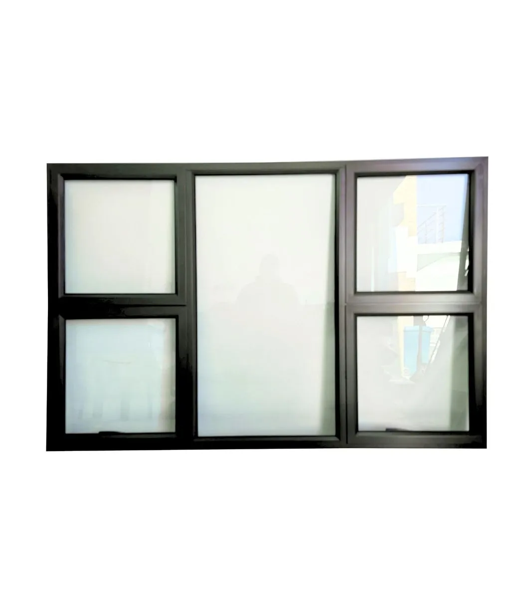 Aluminium Window 1500 x 1200 P4T1512 - Black