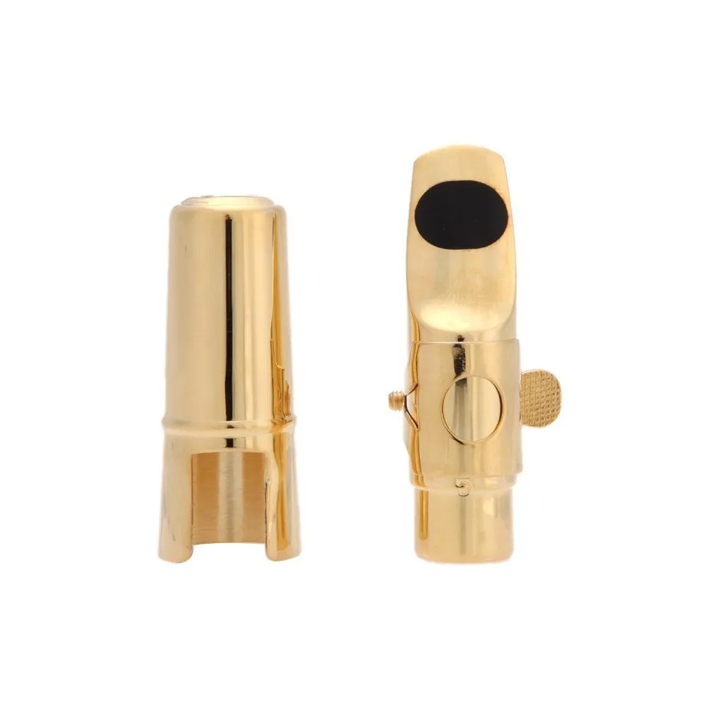 Jazz Soprano Saxophone 5C Metal Mouthpiece Cap Buckle Gold Plating
