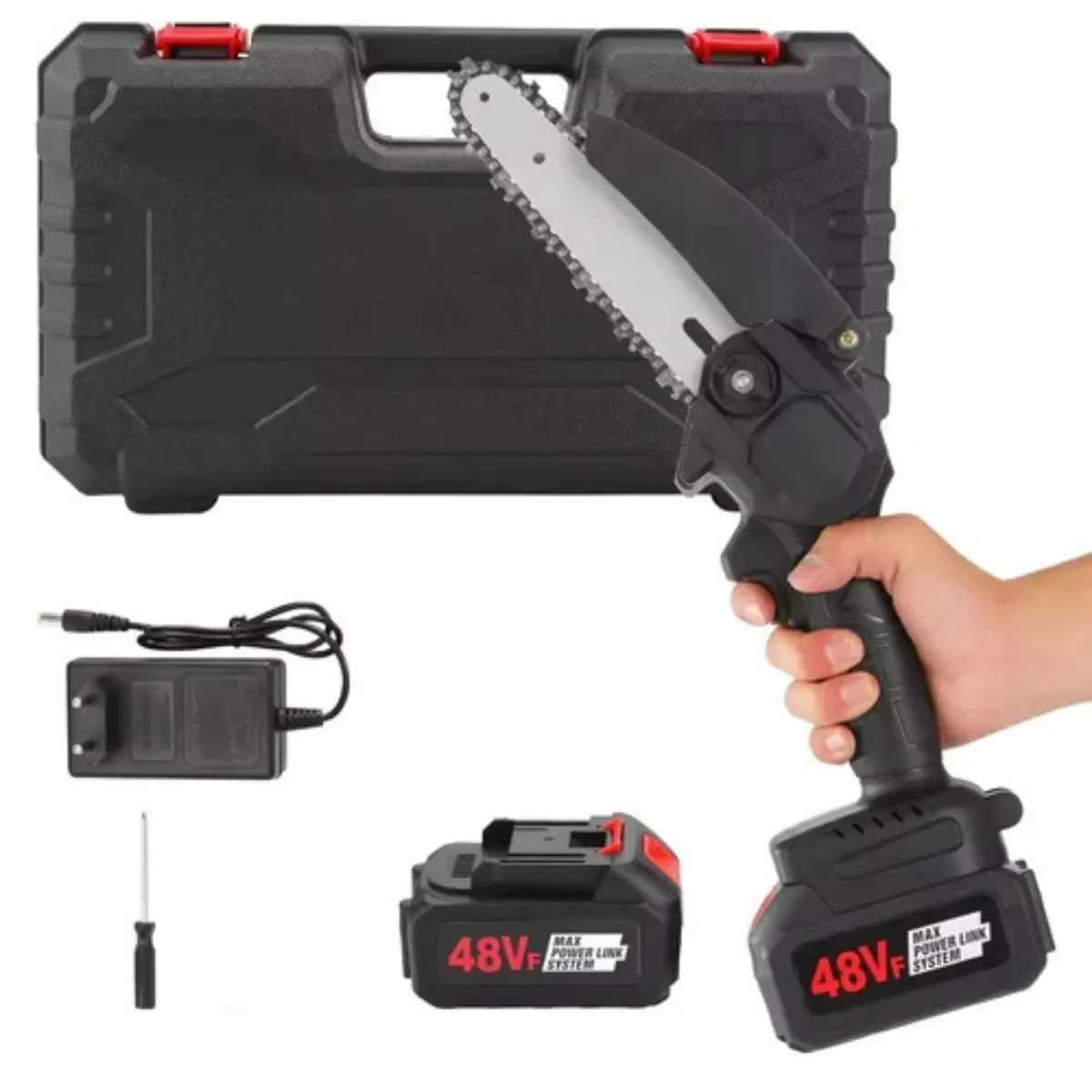 48V 6 Inch Powerful Premium Portable Wireless Mini Electric Chain Saw