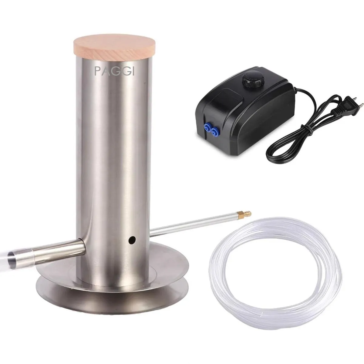 PAGGI Electric BBQ Cold Smoke Generator,1L Smoker Tube Perforated BBQ