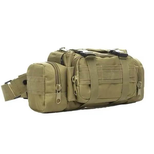 Tactical Multilayered Waist Bag - Clay
