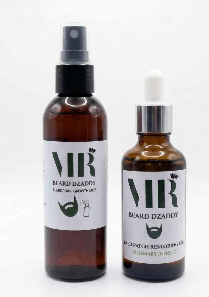 Beard Dzaddy Beard & Bald Patch Growth Combo - 2-Piece Set
