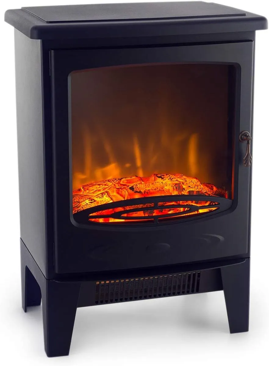 1800W Electric Heater Fireplace Heater - ZR-8001- Black